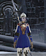 Dalii standing straight as a Dragoon